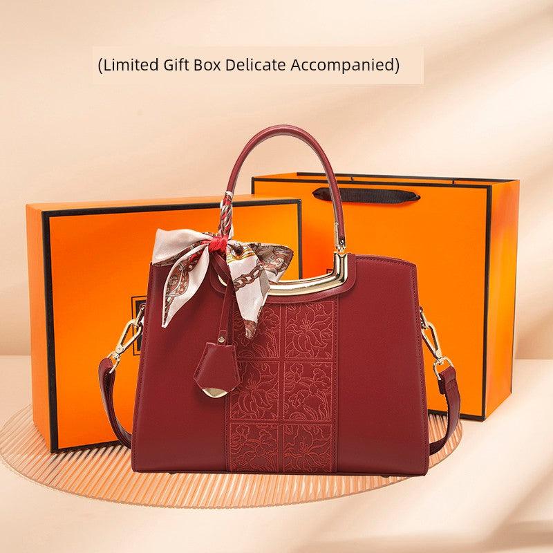 Classy Sentong Qin Elegant Middle-Aged Women's Handbag - So Real Fashion