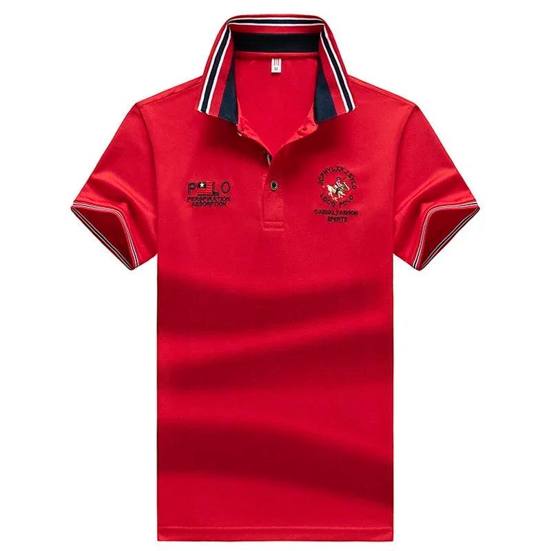 Men`s Summer Jersey Golf Shirts Performance Moisture Wicking Mens Embroidery Polo Shirt Fashion Dry Fit Short Sleeve Polo Hombre - So Real Fashion