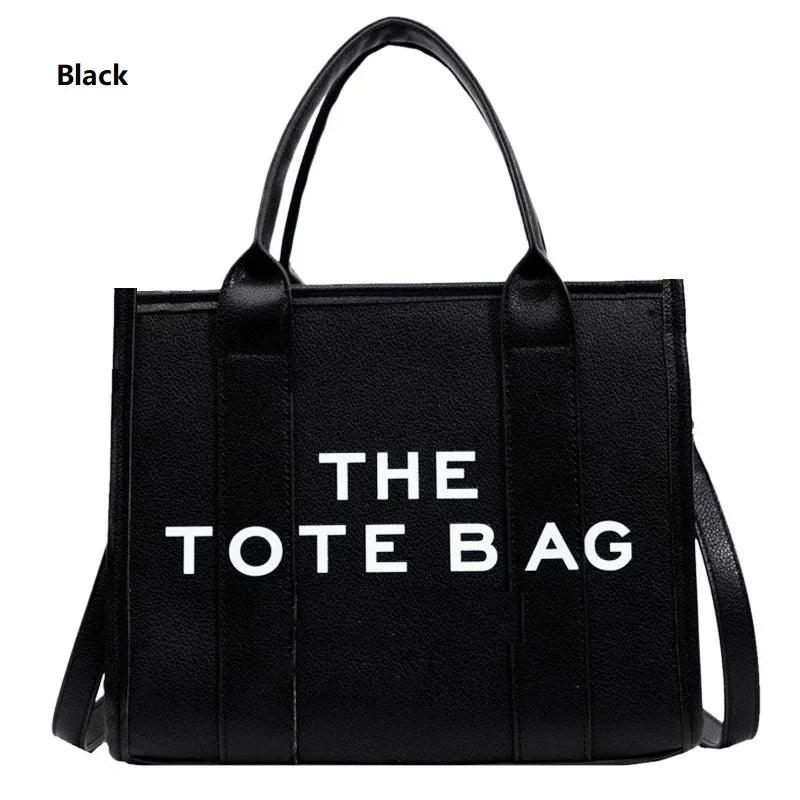 The Tote Bag For Women, Trendy PU Leather Handbag, Top Handle Satchel Purse, Casual Crossbody Bag - So Real Fashion