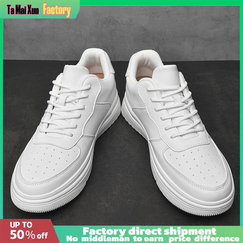 New Ultralight Genuine leather Man/Women Sneakers Size37-46 Lnvisible Increase Height Unisex Casual Fashion Walking Sports Shoes - So Real Fashion