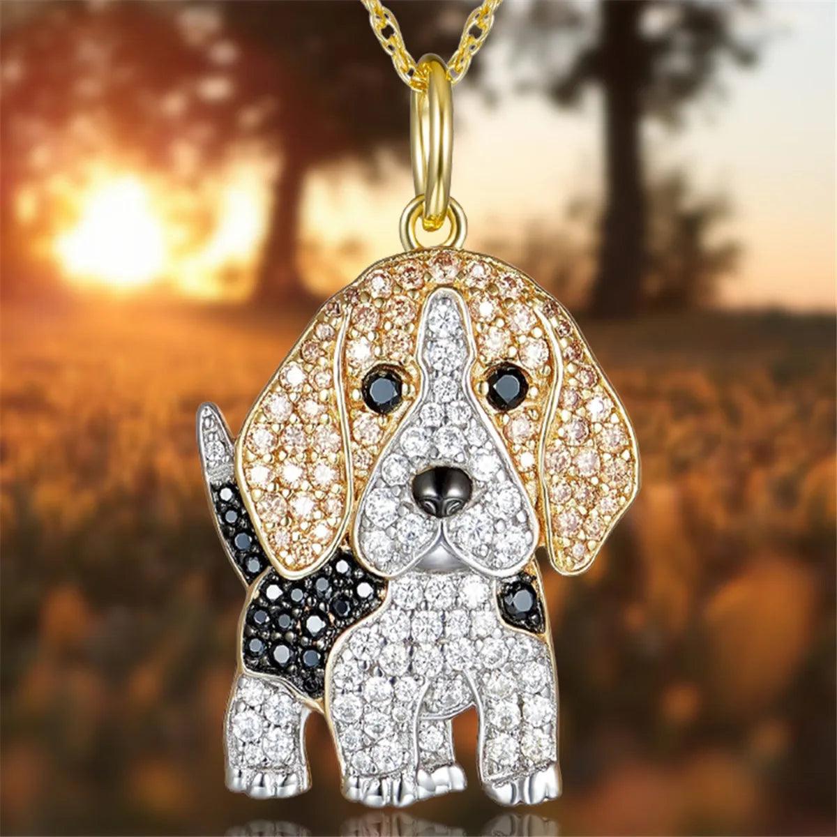 Exquisite and Cute Schnauzer Dog Pendant Necklace for Women Elegant Pet Puppy Jewelry Animal Accessories Dog Lovers Gift - So Real Fashion