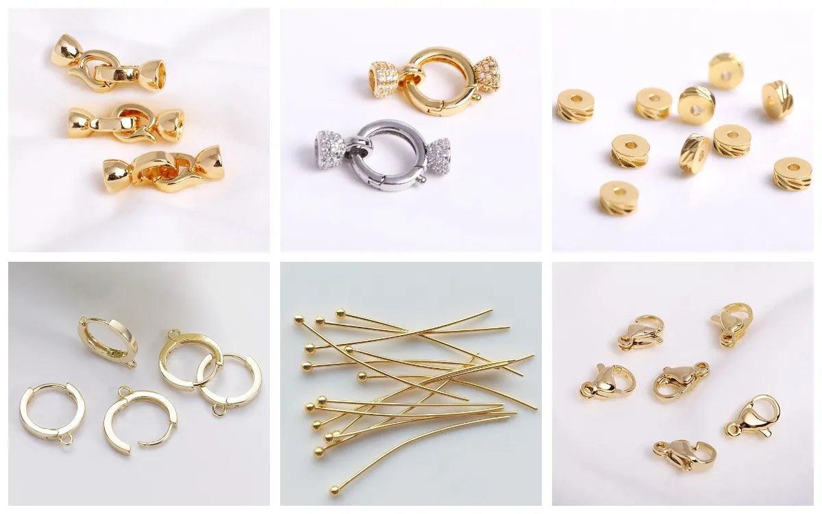 18K Gold Plated Brass Bamboo/Butterfly OT Clasps Toggle Clasps Jewelry Connector For DIY Making Necklace Bracelet Supplies - So Real Fashion