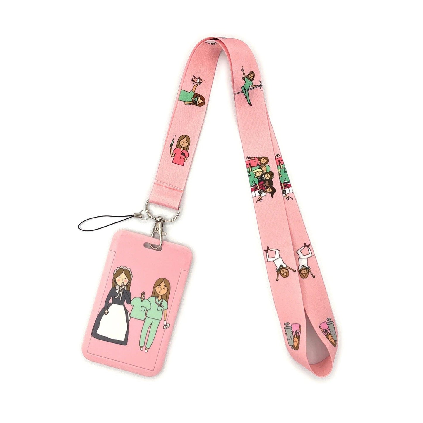 Grey's Anatomy Doctor Nurse Credential Holder Neck Strap Lanyards Keychain Holder ID Card Pass Hang Rope Lariat Lanyard - So Real Fashion