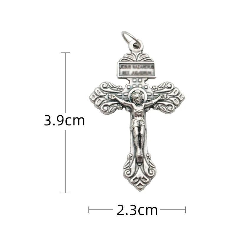 Bittern Cross Pendant for Jewelry Making Women Euro-American Fashion Christianity Neclaces Bracelets Rosary DIY Accessories - So Real Fashion