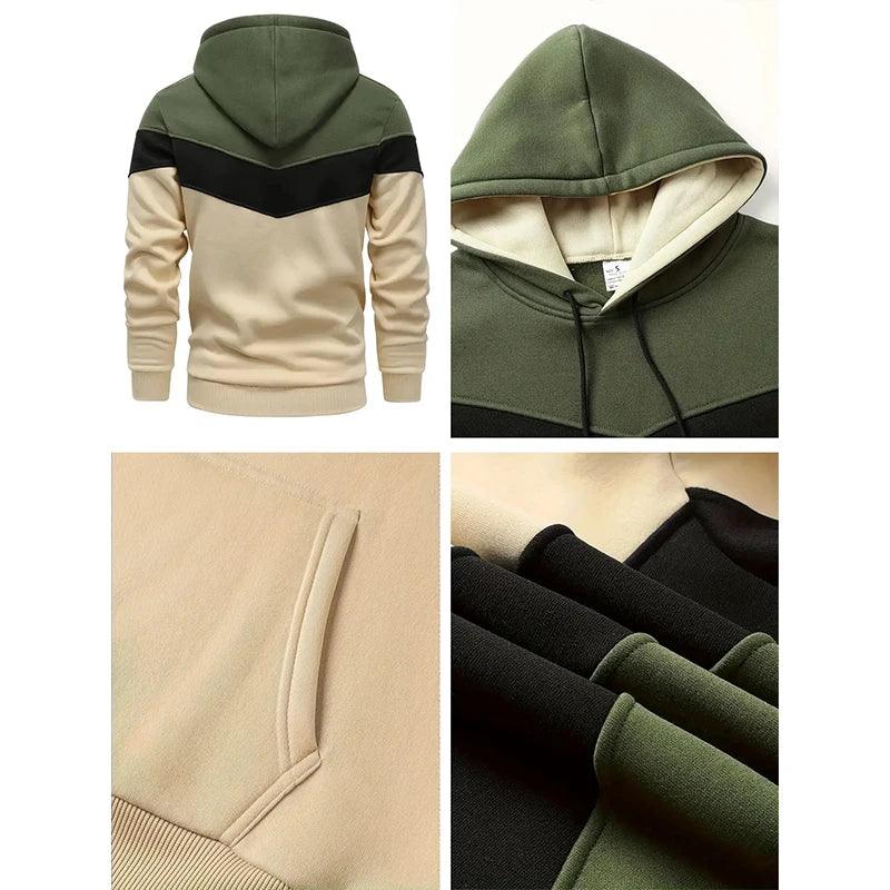 Men's Clothing Casual Sweatshirt Suit Sweatshirts for Men Daily Tricolor Hoodies Hot High Quality 2024 Sports Tracksuit Jogging - So Real Fashion