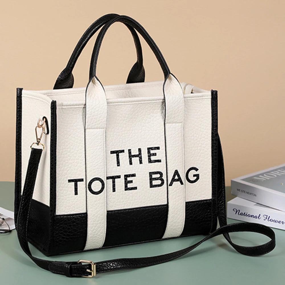 The Tote Bags Luxury Designer Bag Tote Women Handbags Letter Shoulder Bags Fashion Top-Handle Bags PU Leather Crossbody Bags - So Real Fashion