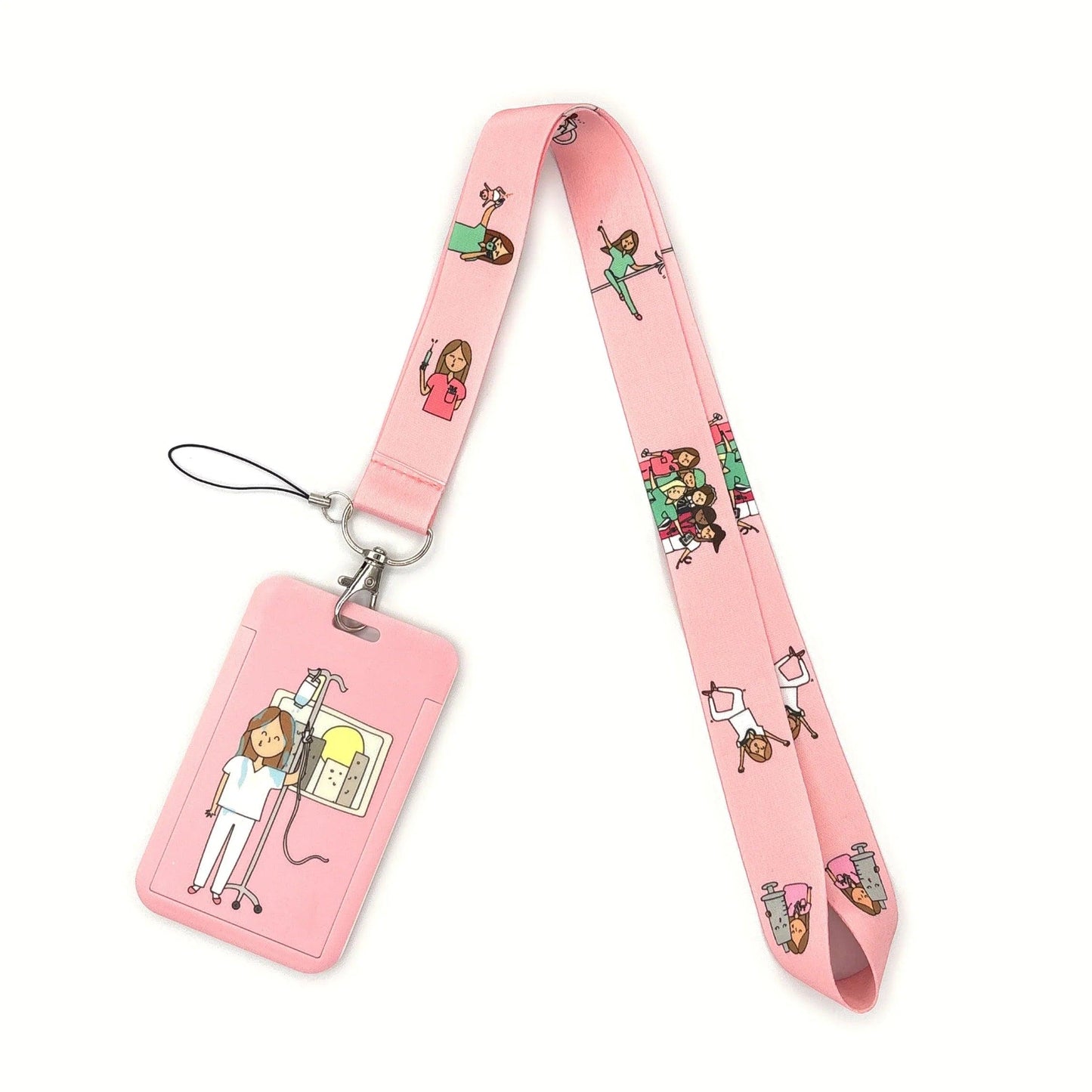 Grey's Anatomy Doctor Nurse Credential Holder Neck Strap Lanyards Keychain Holder ID Card Pass Hang Rope Lariat Lanyard - So Real Fashion