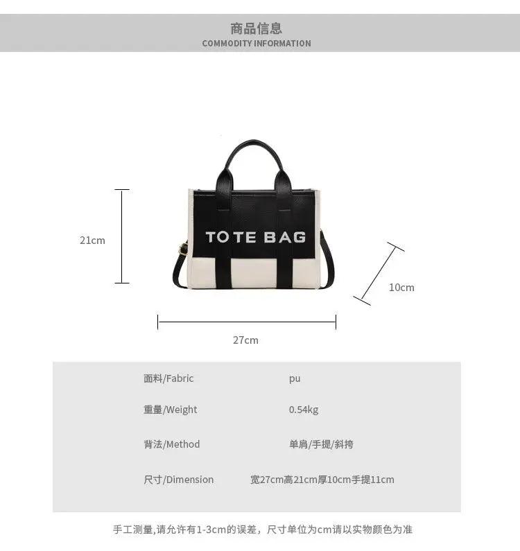 Large capacity trendy commuting tote women fashionable letter single shoulder bag female high-quality diagonal cross bag handbag - So Real Fashion