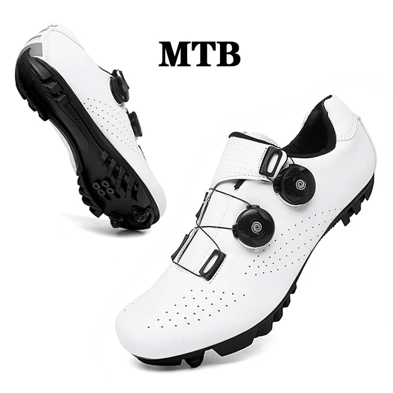 Cycling Sneaker MTB Men Sport Road Bike Boots Flat Racing Speed Sneakers Trail Mountain Bicycle Footwear Spd Pedal Cycling Shoes.