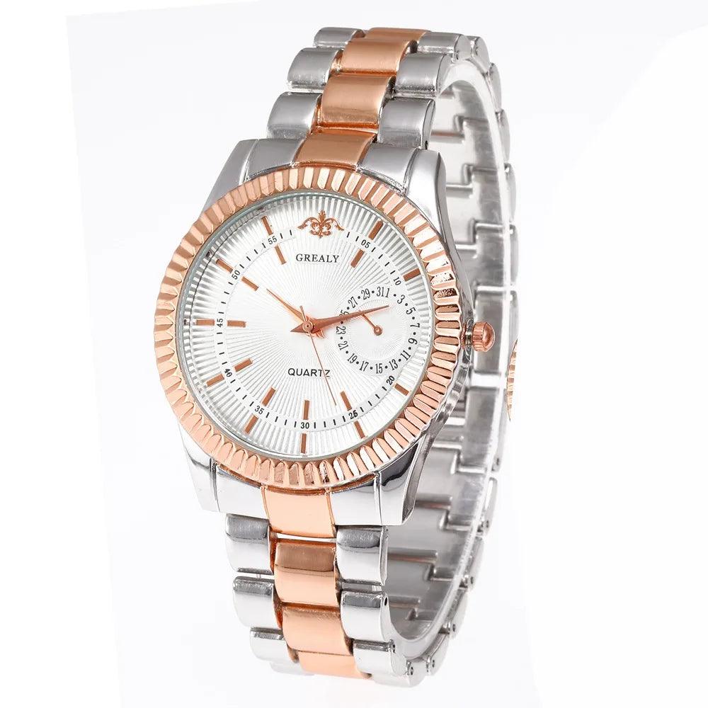 New Fashion Women Watches Ladies Steel Bracelet Wristwatch Lovers Watch Men Women Casual Quartz Watch Relogio Feminino Men Watch - So Real Fashion