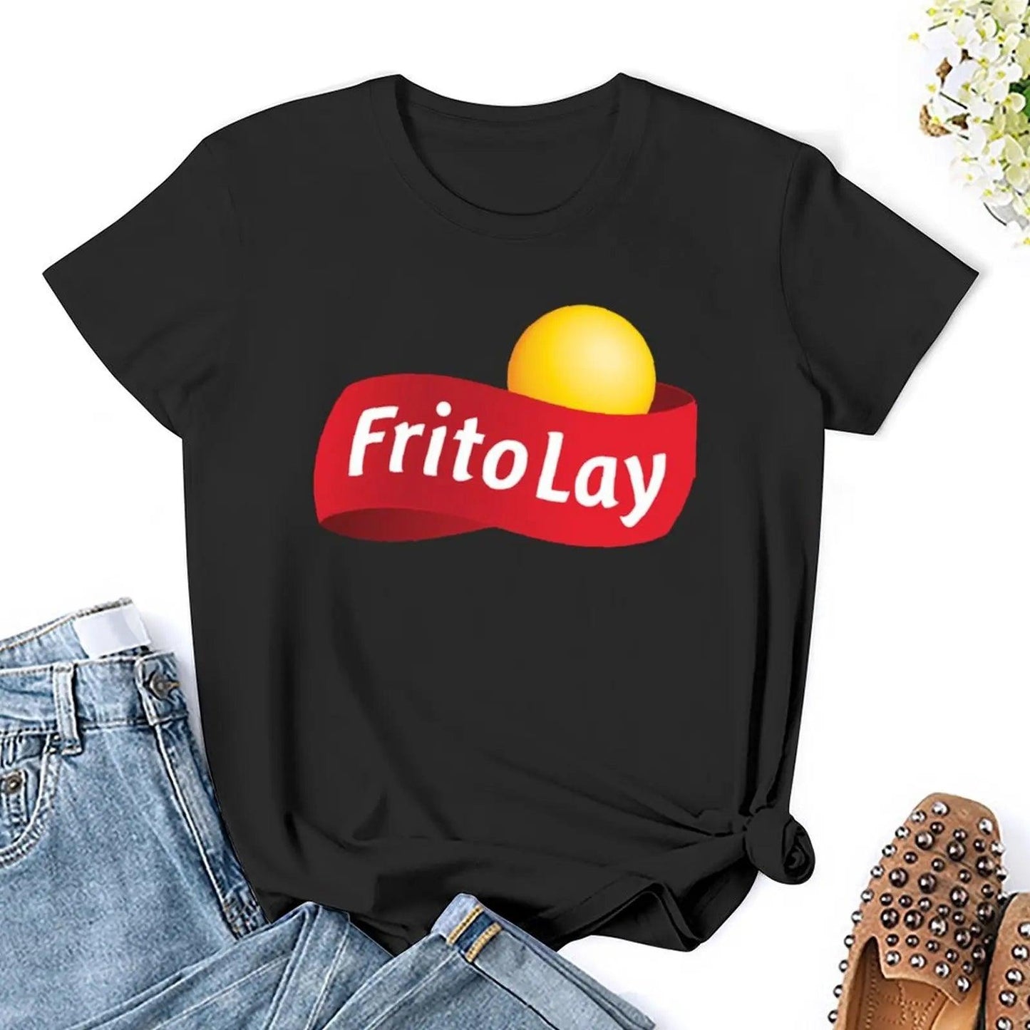 Fritolay logo For Fans T-Shirt cute tops Blouse Aesthetic clothing Women's summer blouses 2024 - So Real Fashion