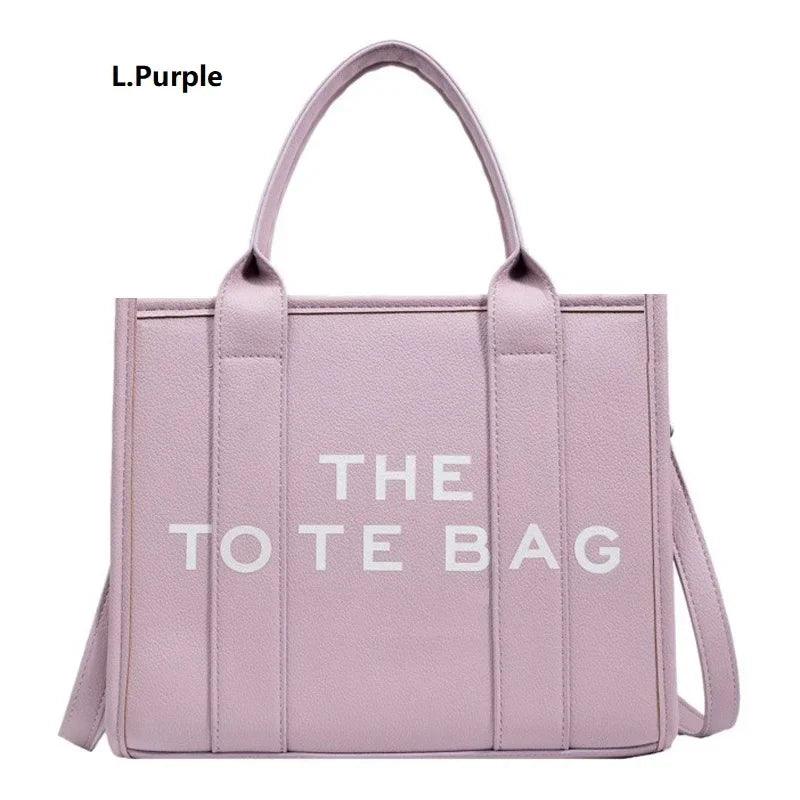 The Tote Bag For Women, Trendy PU Leather Handbag, Top Handle Satchel Purse, Casual Crossbody Bag - So Real Fashion