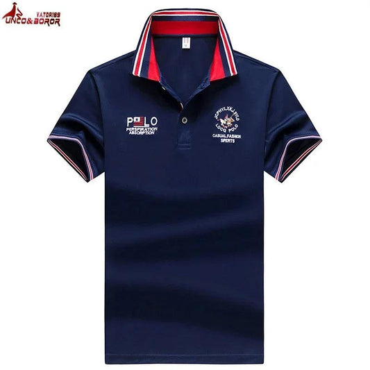 Men`s Summer Jersey Golf Shirts Performance Moisture Wicking Mens Embroidery Polo Shirt Fashion Dry Fit Short Sleeve Polo Hombre - So Real Fashion