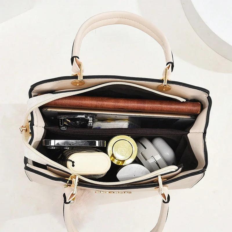 Stylish casual women's handbag, commuter shoulder bag crossbody bag, small hair ball pendant decoration - So Real Fashion