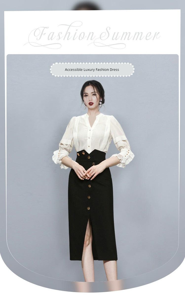 Classy Western Style Fashion Professional Suit Skirt Female 2024 Spring New Arrival Elegant Fashion Commuter Ol Women's Clothing Two-piece Set - So Real Fashion