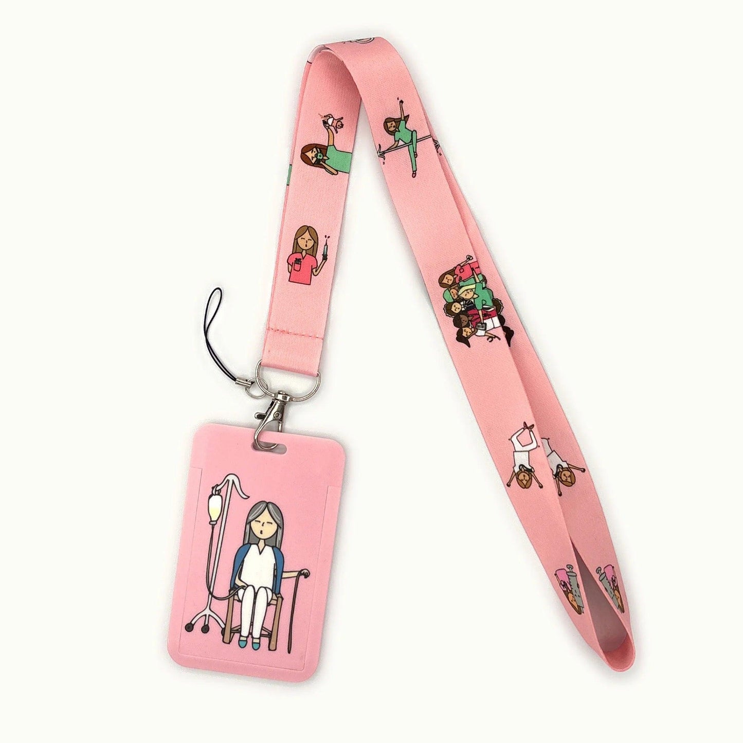 Grey's Anatomy Doctor Nurse Credential Holder Neck Strap Lanyards Keychain Holder ID Card Pass Hang Rope Lariat Lanyard - So Real Fashion