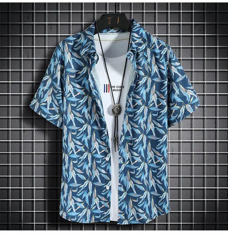 Beach Clothes For Men 2 Piece Set Quick Dry Hawaiian Shirt and Shorts Set Men Fashion Clothing Printing Casual Outfits Summer - So Real Fashion