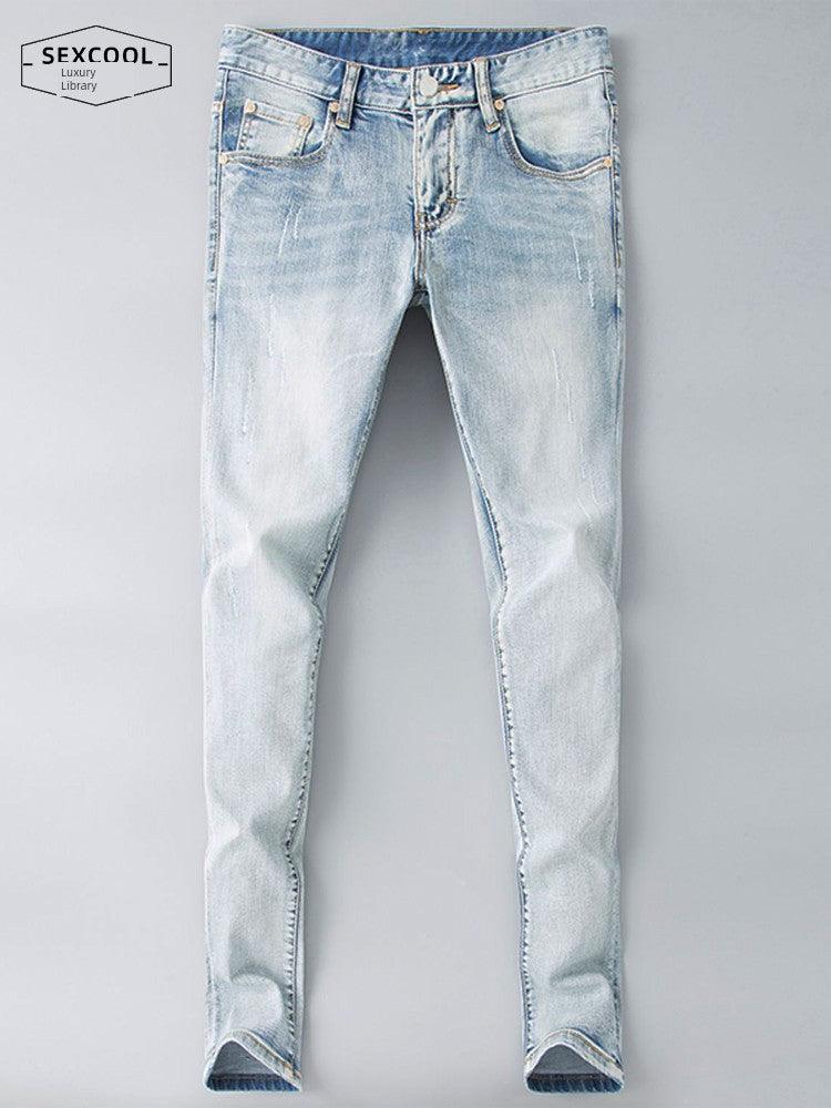 Trendy European Goods All Year Round Skinny Jeans Handsome Men Denim - So Real Fashion