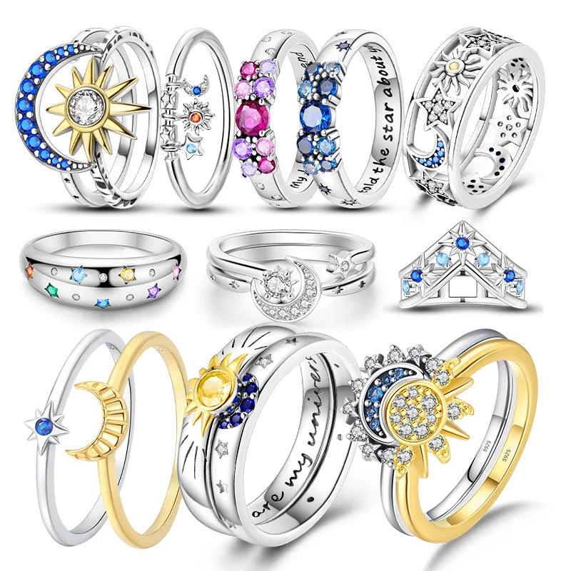 Timeless Sterling Silver Lovers & Sisters' Sun Love Ring Romantic Dating Jewelry That Expresses Love - So Real Fashion