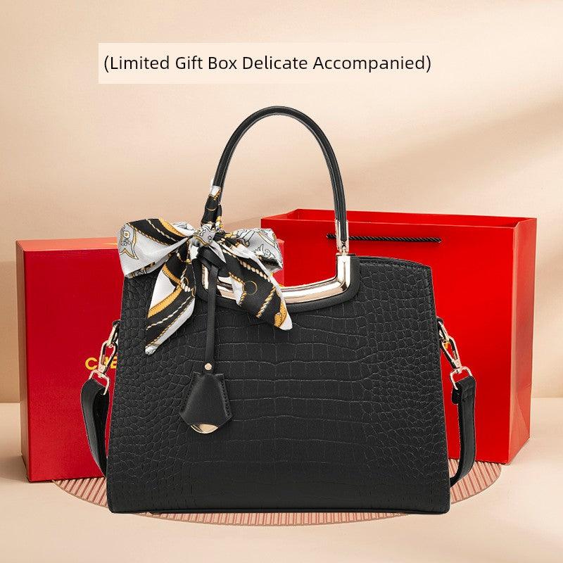 Classy Sentong Qin Elegant Middle-Aged Women's Handbag - So Real Fashion