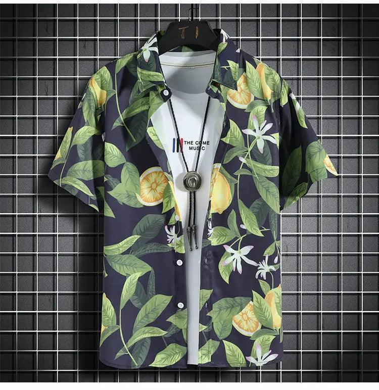 Beach Clothes For Men 2 Piece Set Quick Dry Hawaiian Shirt and Shorts Set Men Fashion Clothing Printing Casual Outfits Summer - So Real Fashion