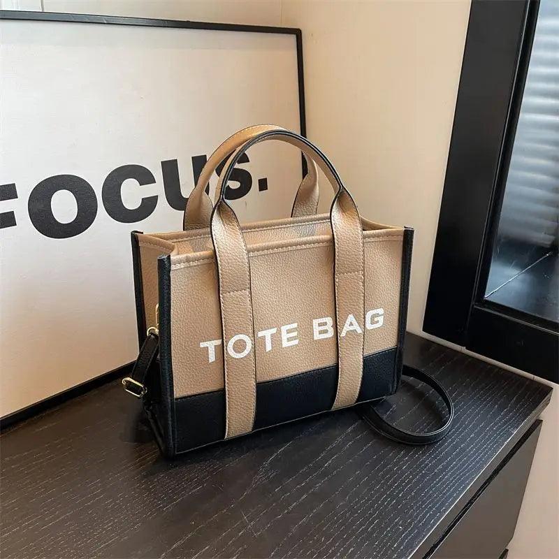 Large capacity trendy commuting tote women fashionable letter single shoulder bag female high-quality diagonal cross bag handbag - So Real Fashion