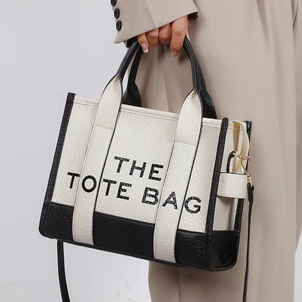 The Tote Bags Luxury Designer Bag Tote Women Handbags Letter Shoulder Bags Fashion Top-Handle Bags PU Leather Crossbody Bags - So Real Fashion