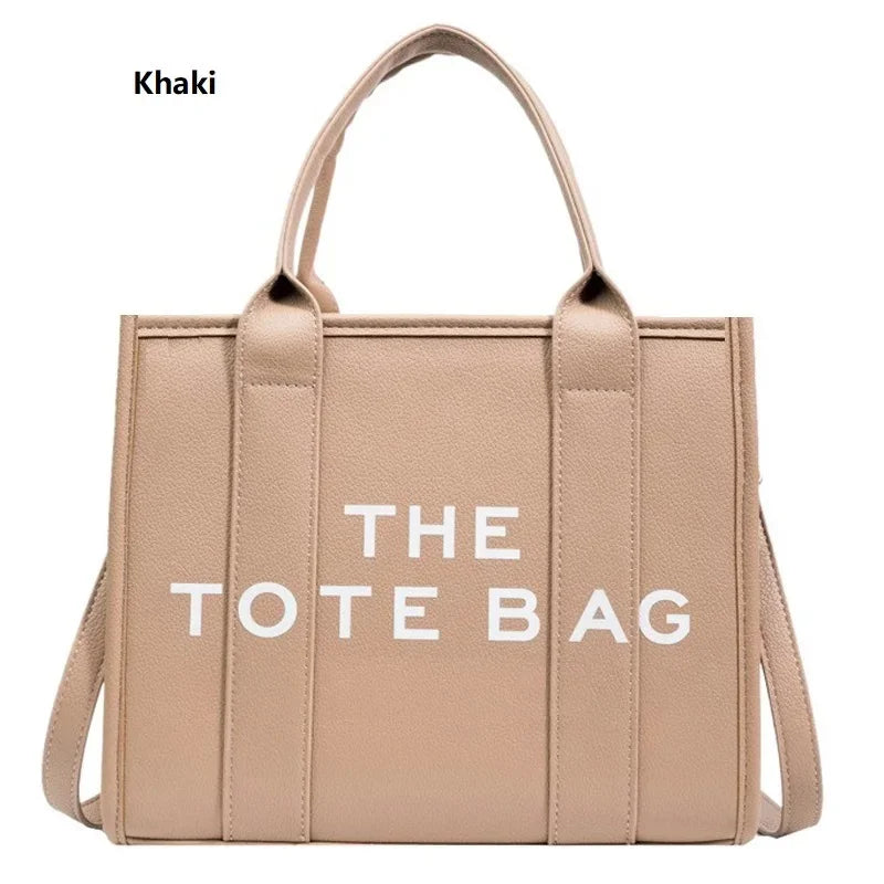 The Tote Bag For Women, Trendy PU Leather Handbag, Top Handle Satchel Purse, Casual Crossbody Bag - So Real Fashion