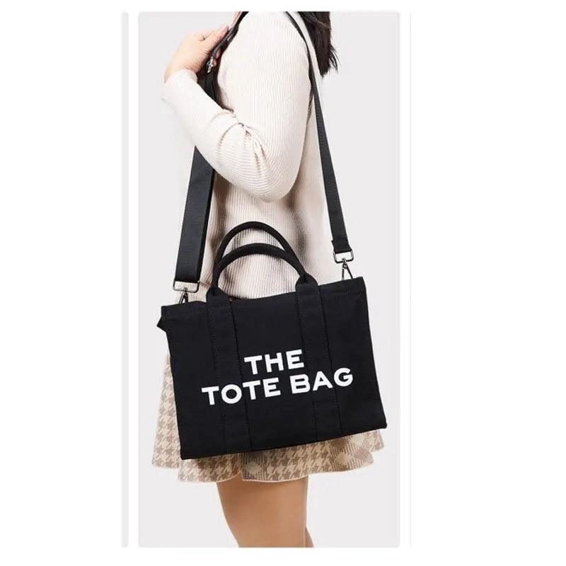 THE TOTE BAG Designer Fashion Handbag Shoulder Strap Crossbody Handbag Adjustable Large Capacity Canvas Women's Bag - So Real Fashion