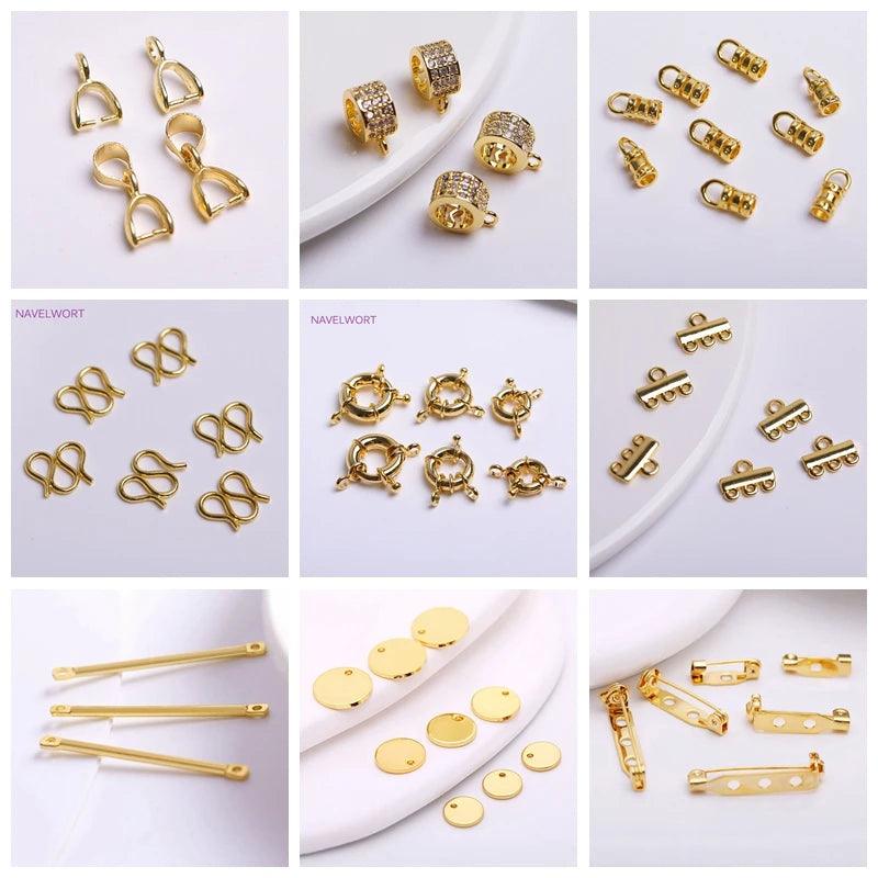 18K Gold Plated Brass Bamboo/Butterfly OT Clasps Toggle Clasps Jewelry Connector For DIY Making Necklace Bracelet Supplies - So Real Fashion