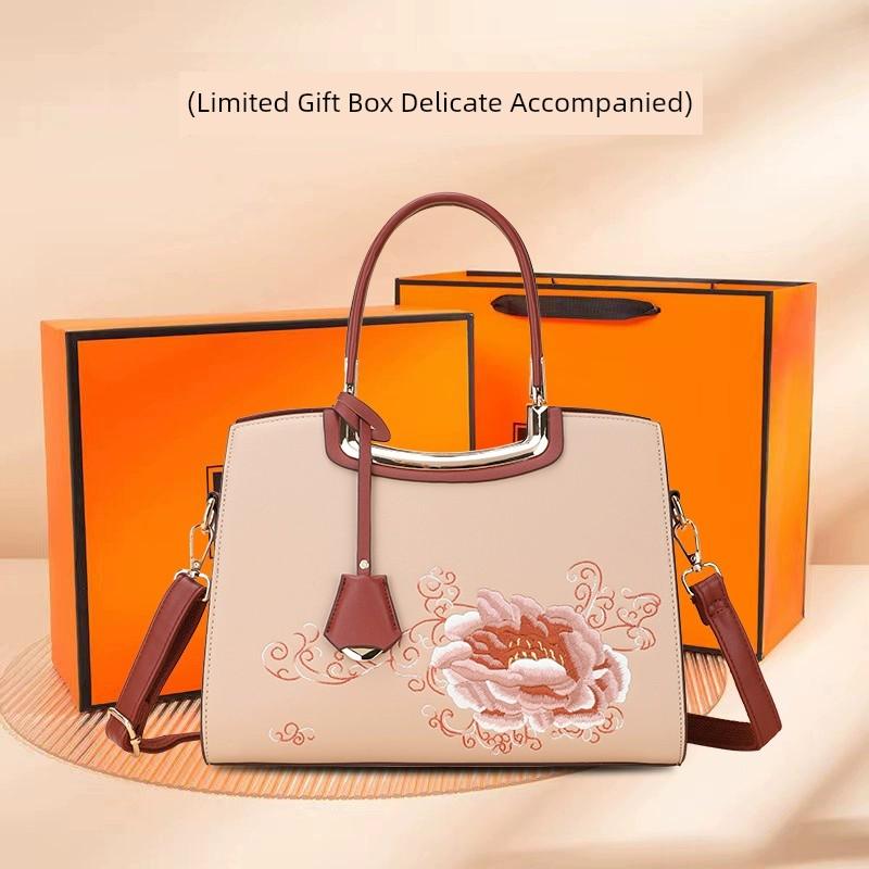 Classy Sentong Qin Elegant Middle-Aged Women's Handbag - So Real Fashion