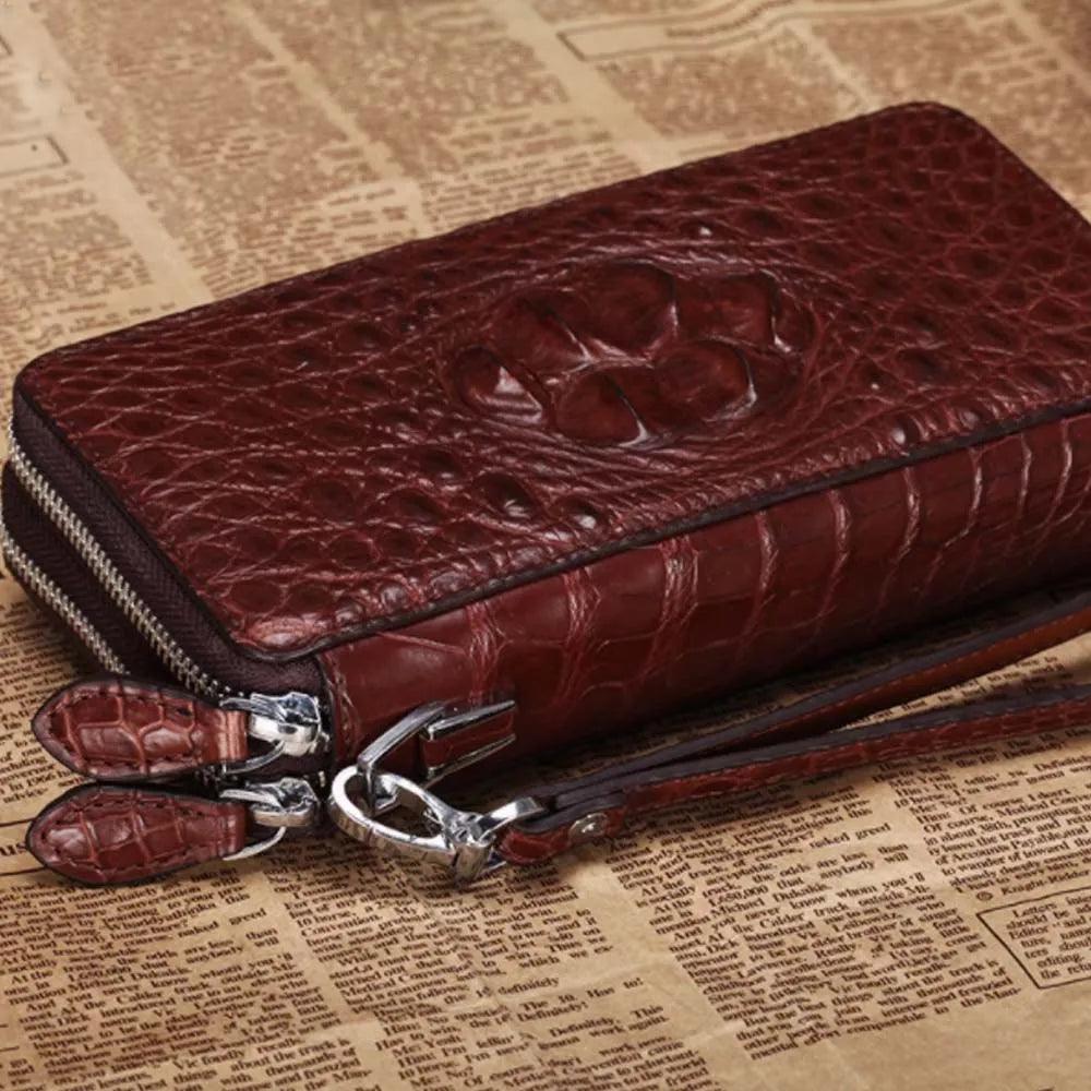 Men's bag Long zipper wallet double-sided large capacity - So Real Fashion