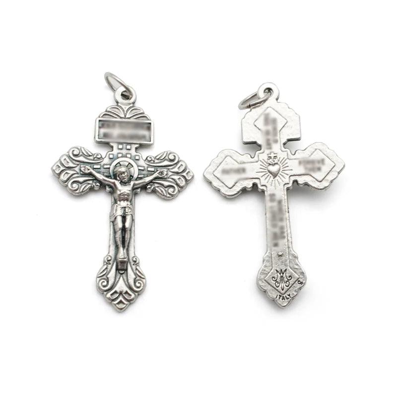 Bittern Cross Pendant for Jewelry Making Women Euro-American Fashion Christianity Neclaces Bracelets Rosary DIY Accessories - So Real Fashion