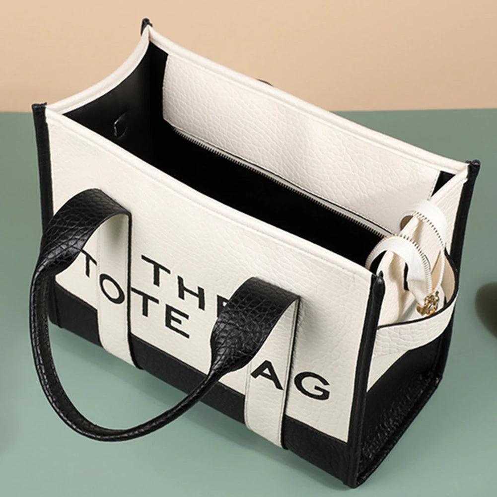 The Tote Bags Luxury Designer Bag Tote Women Handbags Letter Shoulder Bags Fashion Top-Handle Bags PU Leather Crossbody Bags - So Real Fashion