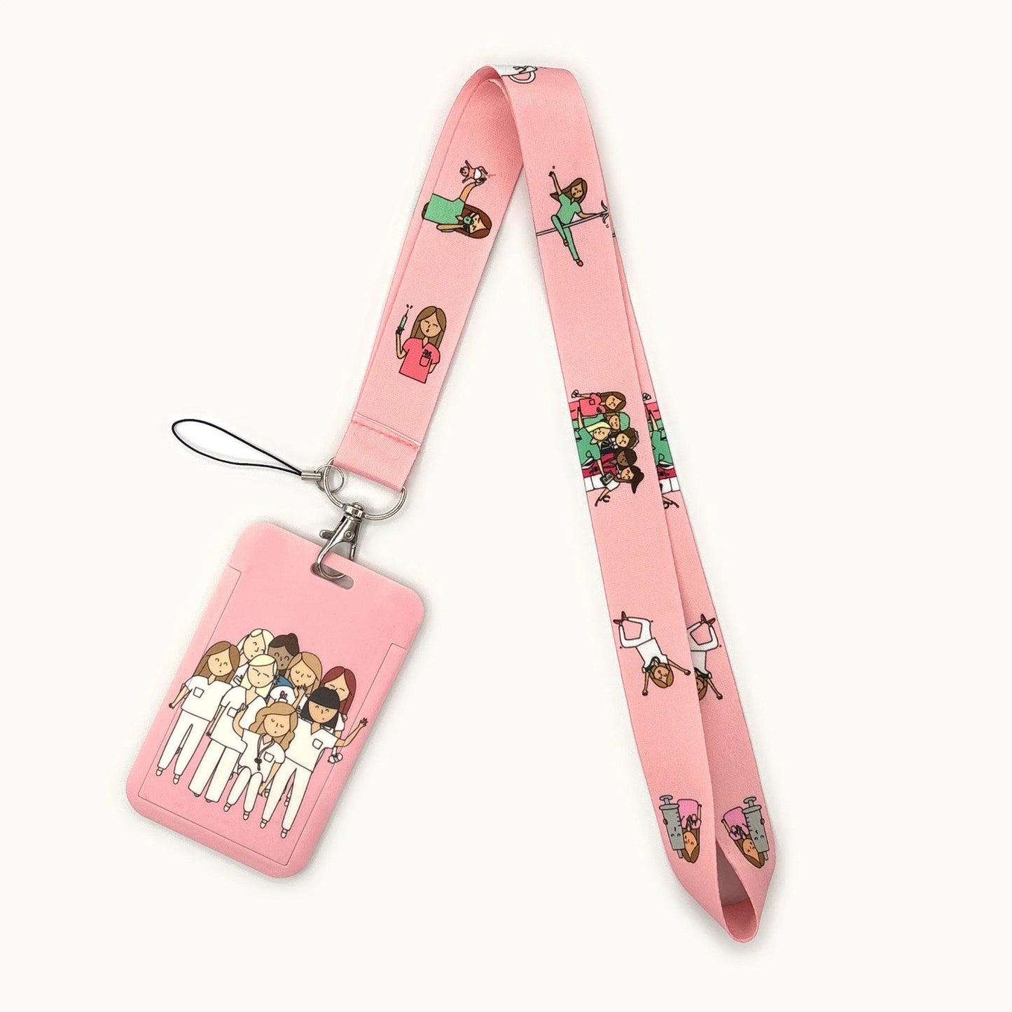 Grey's Anatomy Doctor Nurse Credential Holder Neck Strap Lanyards Keychain Holder ID Card Pass Hang Rope Lariat Lanyard - So Real Fashion