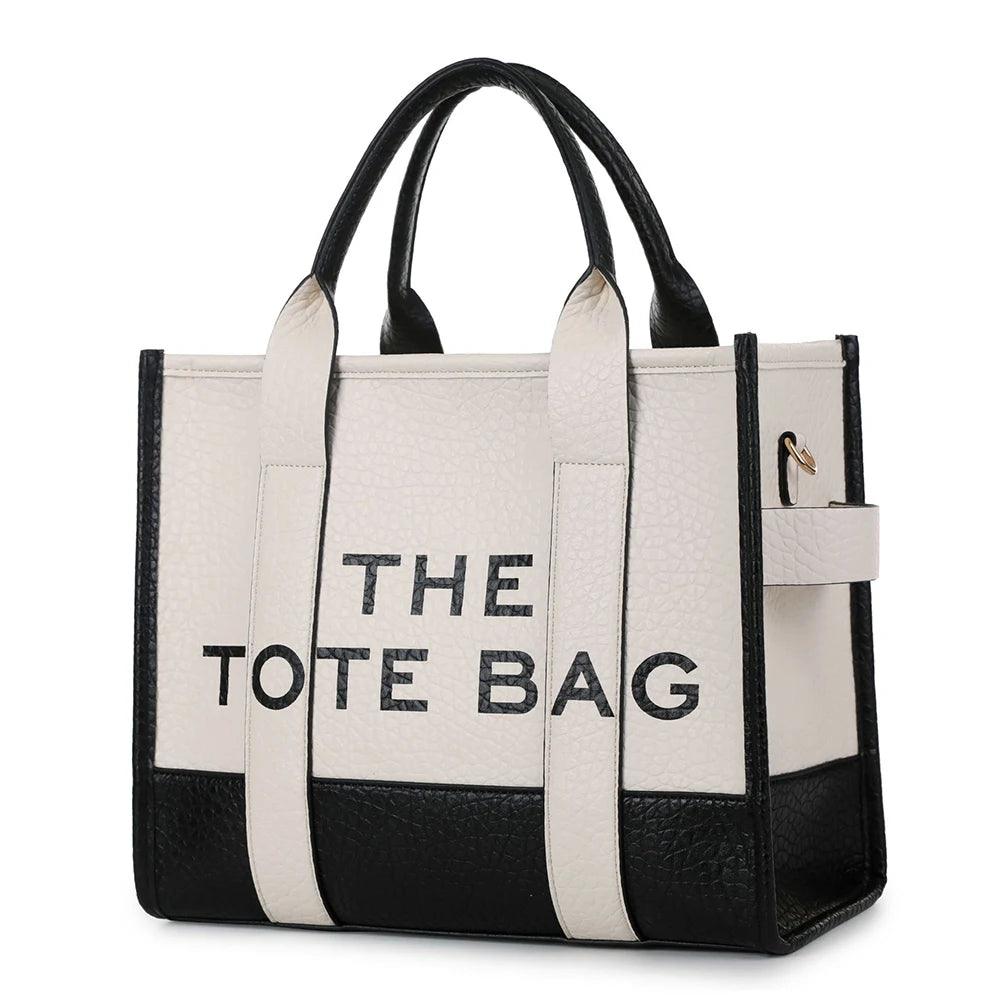 The Tote Bags Luxury Designer Bag Tote Women Handbags Letter Shoulder Bags Fashion Top-Handle Bags PU Leather Crossbody Bags - So Real Fashion