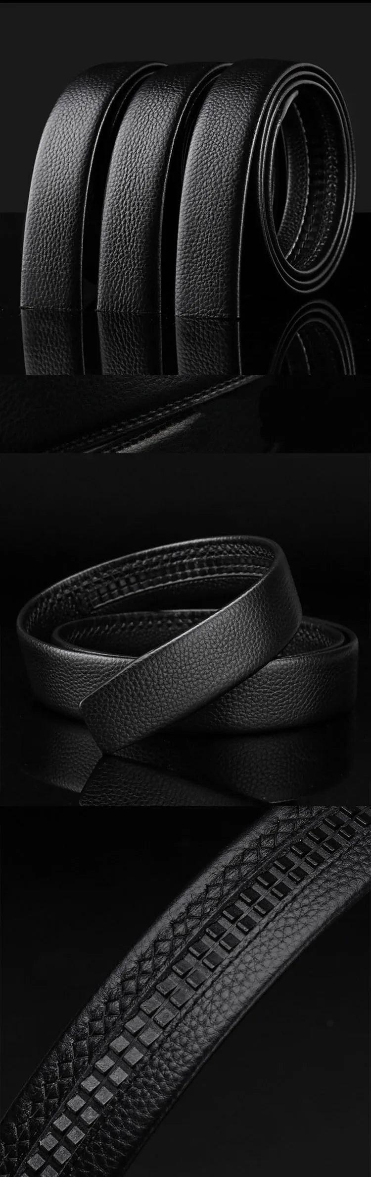 High-Grade Men's Embossing Automatic Checkoff Full-Grain Leather Business Waistband GG Belt Luxury Designer - So Real Fashion