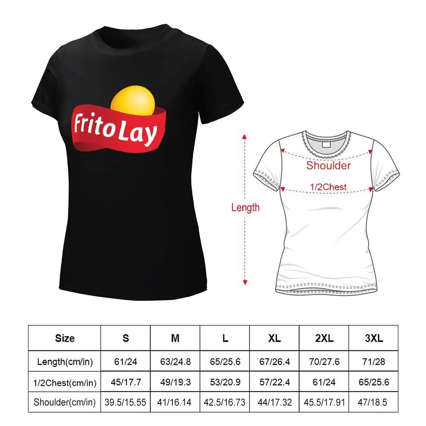 Fritolay logo For Fans T-Shirt cute tops Blouse Aesthetic clothing Women's summer blouses 2024 - So Real Fashion