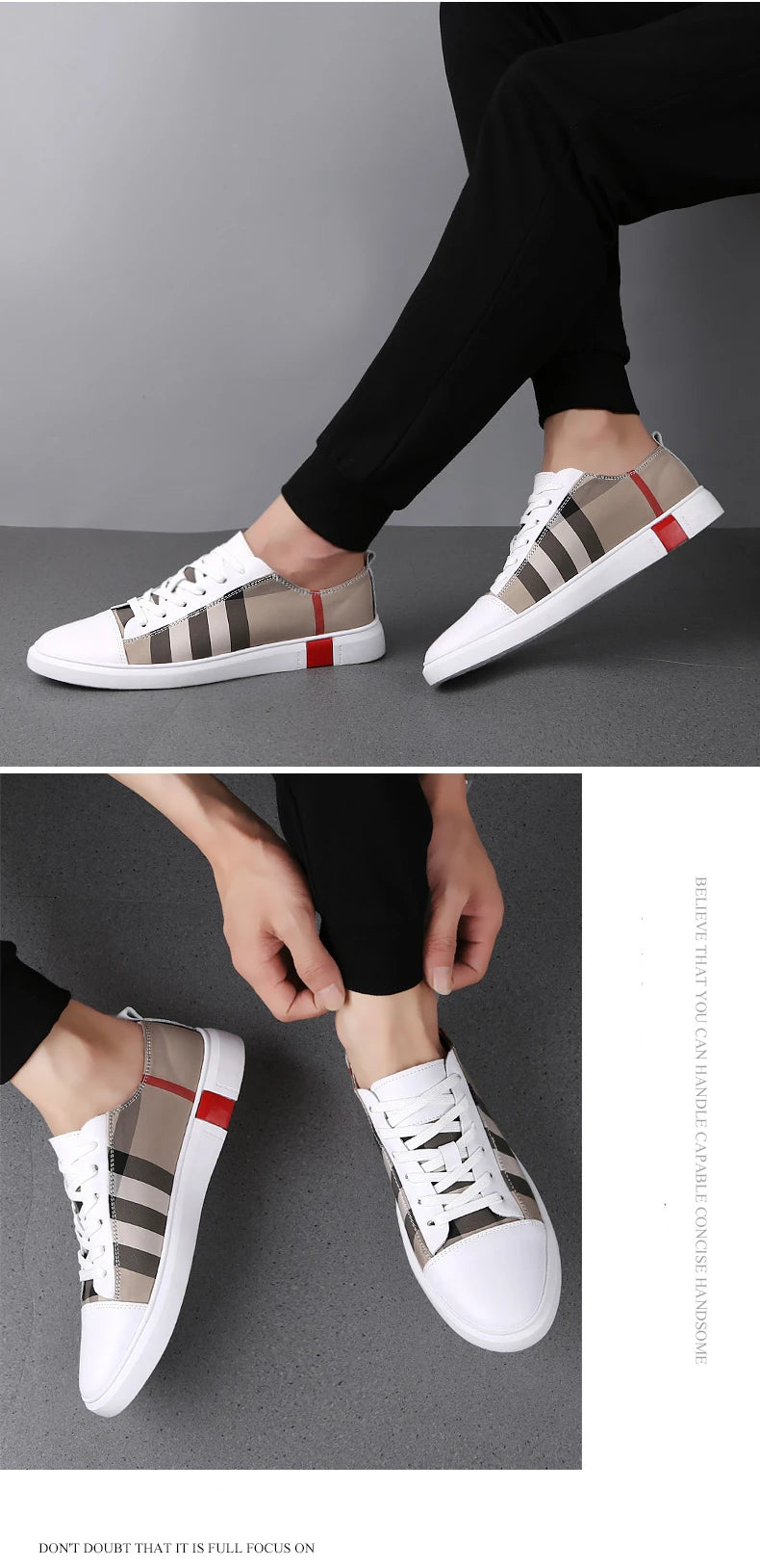 Mens Breathable Skateboard Shoes Men Fashion Sneakers High Quality Trainers Shoes Casual Genuine Leather Shoes.