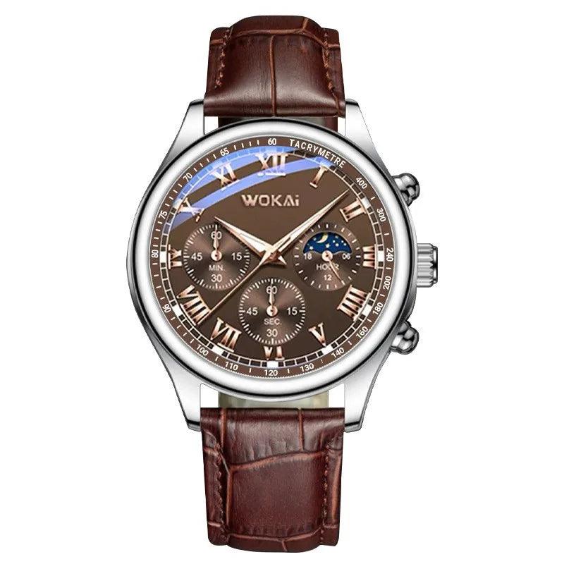 Fashion Geneva Men's Wristwatch Date Alloy Case Leather Analog Quartz Sport Watch Male Clock Top Brand Luxury Relogio Masculino - So Real Fashion