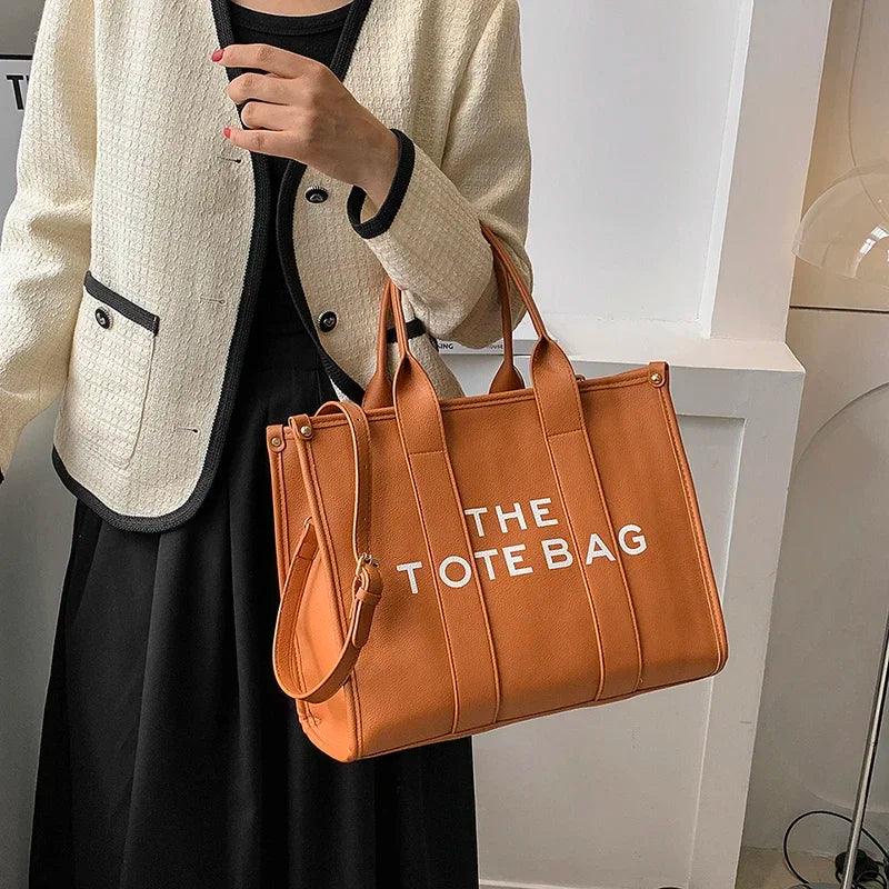 Luxury Designer Bag Tote Women Handbags Letter Shoulder Bags Brands Soft PU Shopper Purses Crossbody Bags for Women Clutch - So Real Fashion