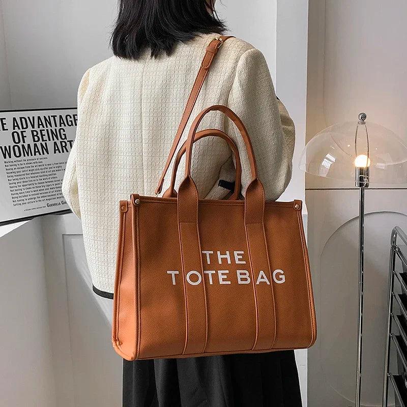 Luxury Designer Bag Tote Women Handbags Letter Shoulder Bags Brands Soft PU Shopper Purses Crossbody Bags for Women Clutch - So Real Fashion