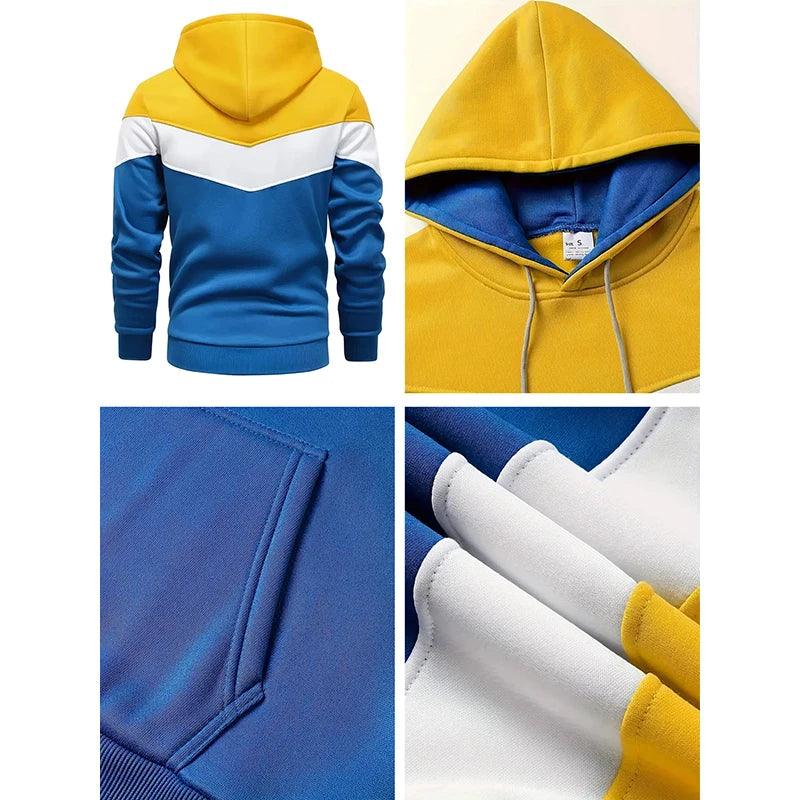 Men's Clothing Casual Sweatshirt Suit Sweatshirts for Men Daily Tricolor Hoodies Hot High Quality 2024 Sports Tracksuit Jogging - So Real Fashion