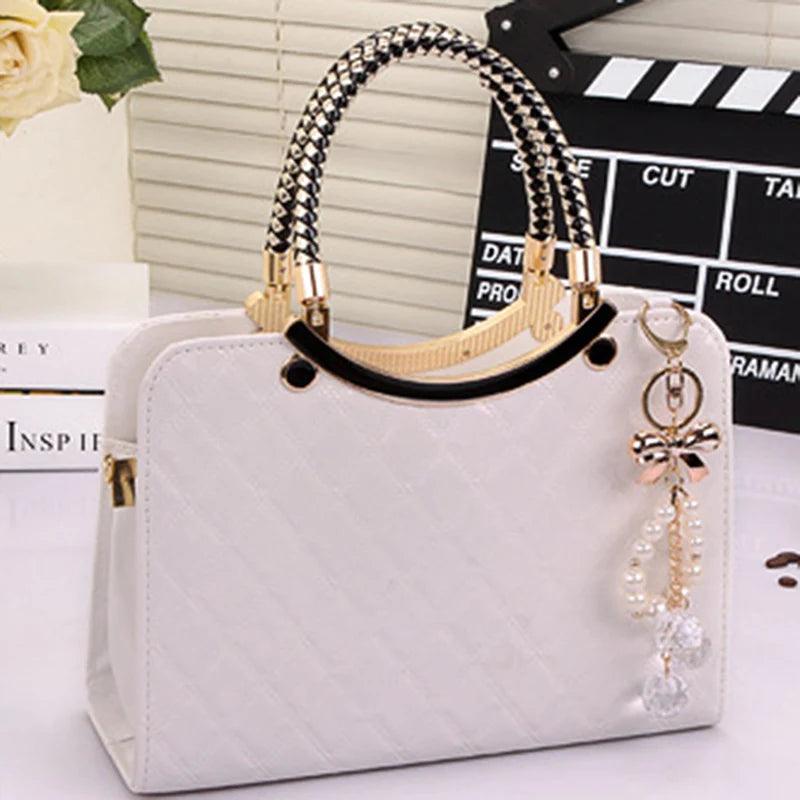 Women Bag Handbag Casual Tote Fashion Women Messenger Bags Shoulder Top-Handle Purse Wallet Leather New Black Blue - So Real Fashion