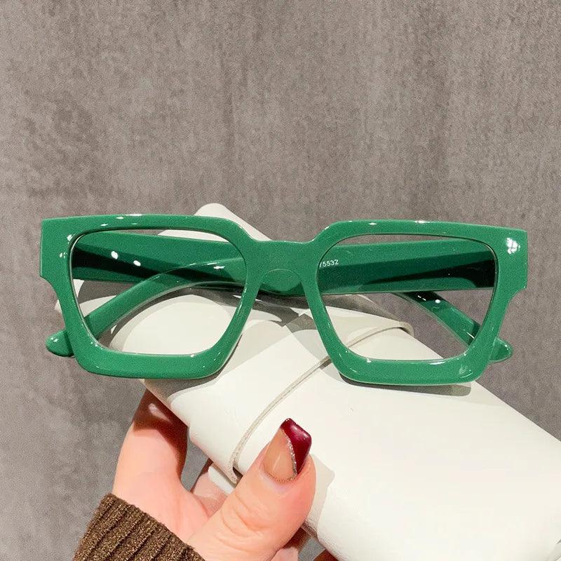 New Transparent Computer Glasses Frame Women Men Anti Blue Light Square Eyewear Blocking Glasses Optical Spectacle Eyeglass ﻿ - So Real Fashion