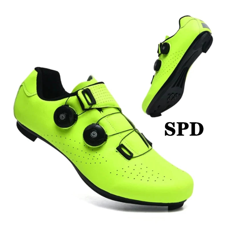 Cycling Sneaker MTB Men Sport Road Bike Boots Flat Racing Speed Sneakers Trail Mountain Bicycle Footwear Spd Pedal Cycling Shoes.