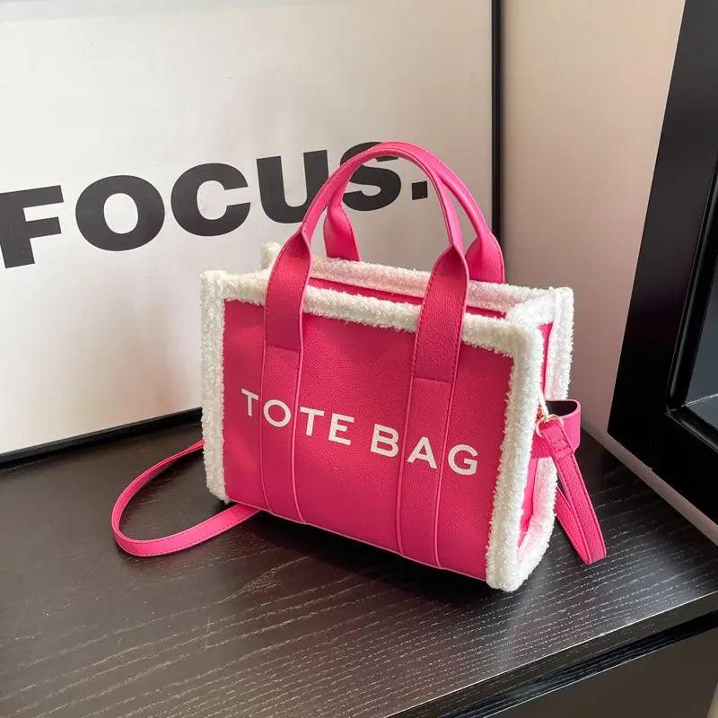 Large capacity trendy commuting tote women fashionable letter single shoulder bag female high-quality diagonal cross bag handbag - So Real Fashion