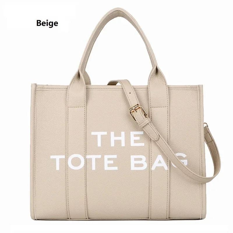 The Tote Bag For Women, Trendy PU Leather Handbag, Top Handle Satchel Purse, Casual Crossbody Bag - So Real Fashion