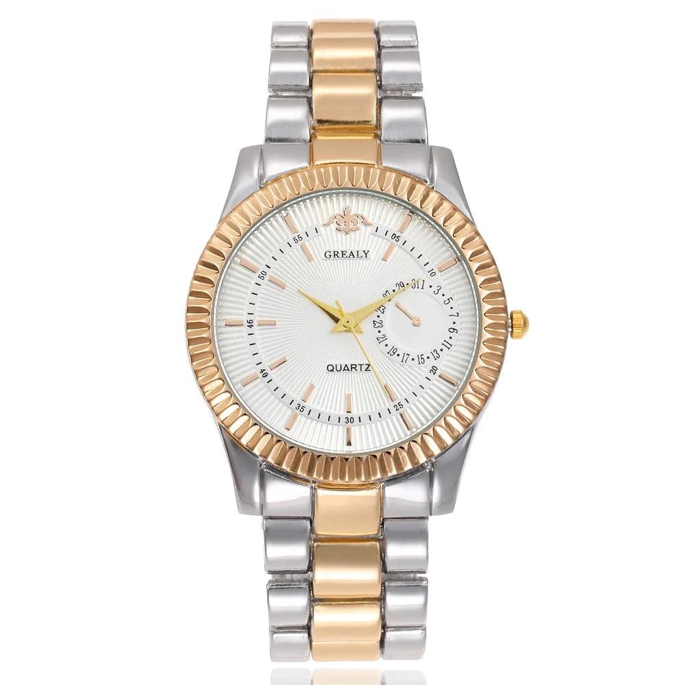 New Fashion Women Watches Ladies Steel Bracelet Wristwatch Lovers Watch Men Women Casual Quartz Watch Relogio Feminino Men Watch - So Real Fashion