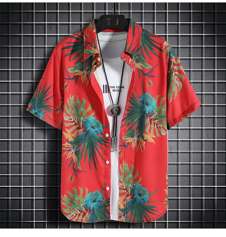 Beach Clothes For Men 2 Piece Set Quick Dry Hawaiian Shirt and Shorts Set Men Fashion Clothing Printing Casual Outfits Summer - So Real Fashion